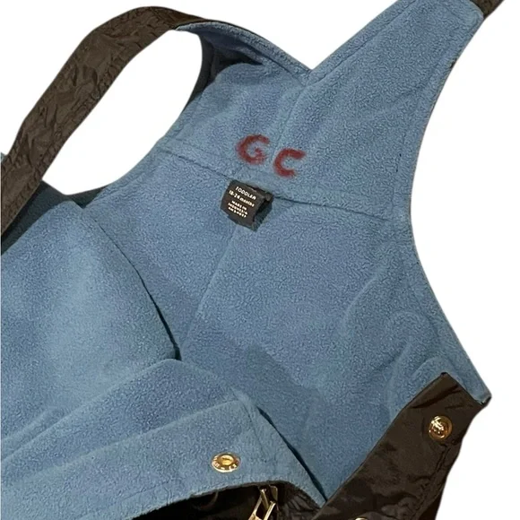 18-24 Months Baby Gap Snow Pants Bibs Overalls Blue Fleece Snowpants - Picture 5 of 5